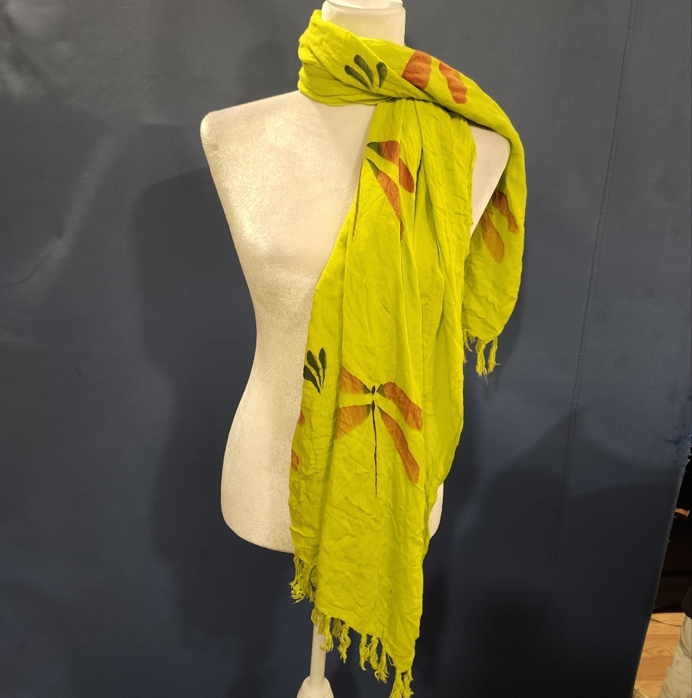 Yellow Floral Scarf